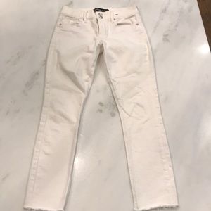 Express white skinny jeans